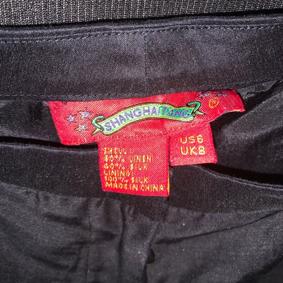Shanghai Tang Black Pants size 6 - Picture 4 of 10